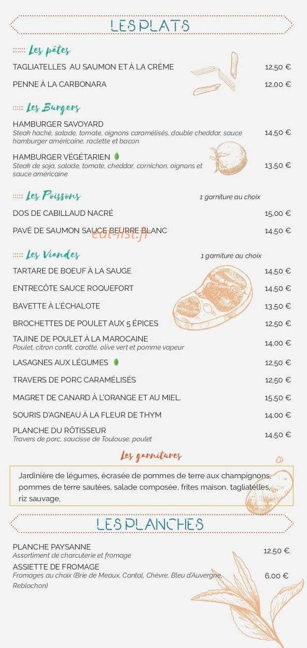 Café Salé — carte page 4