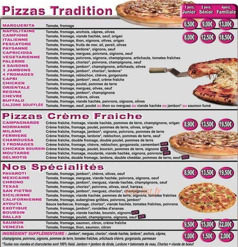 Chrono-Pizza — carte page 4