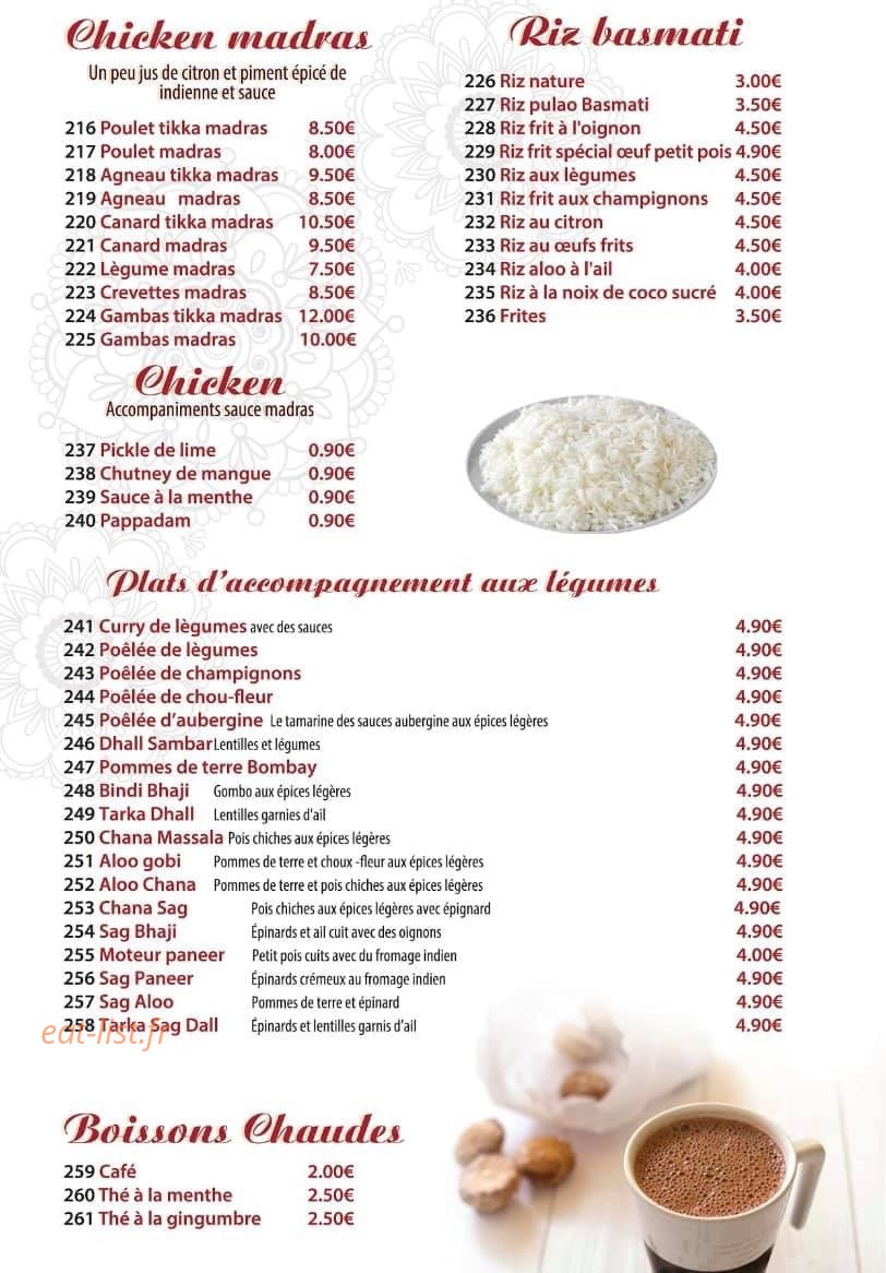 Curry House — carte page 4