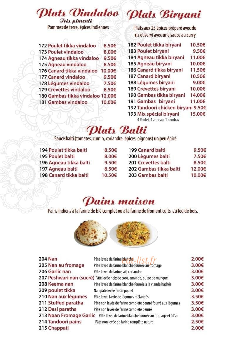 Curry House — carte page 7