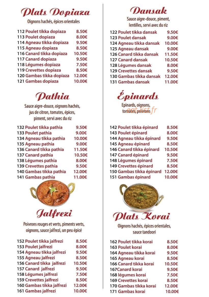 Curry House — carte page 8