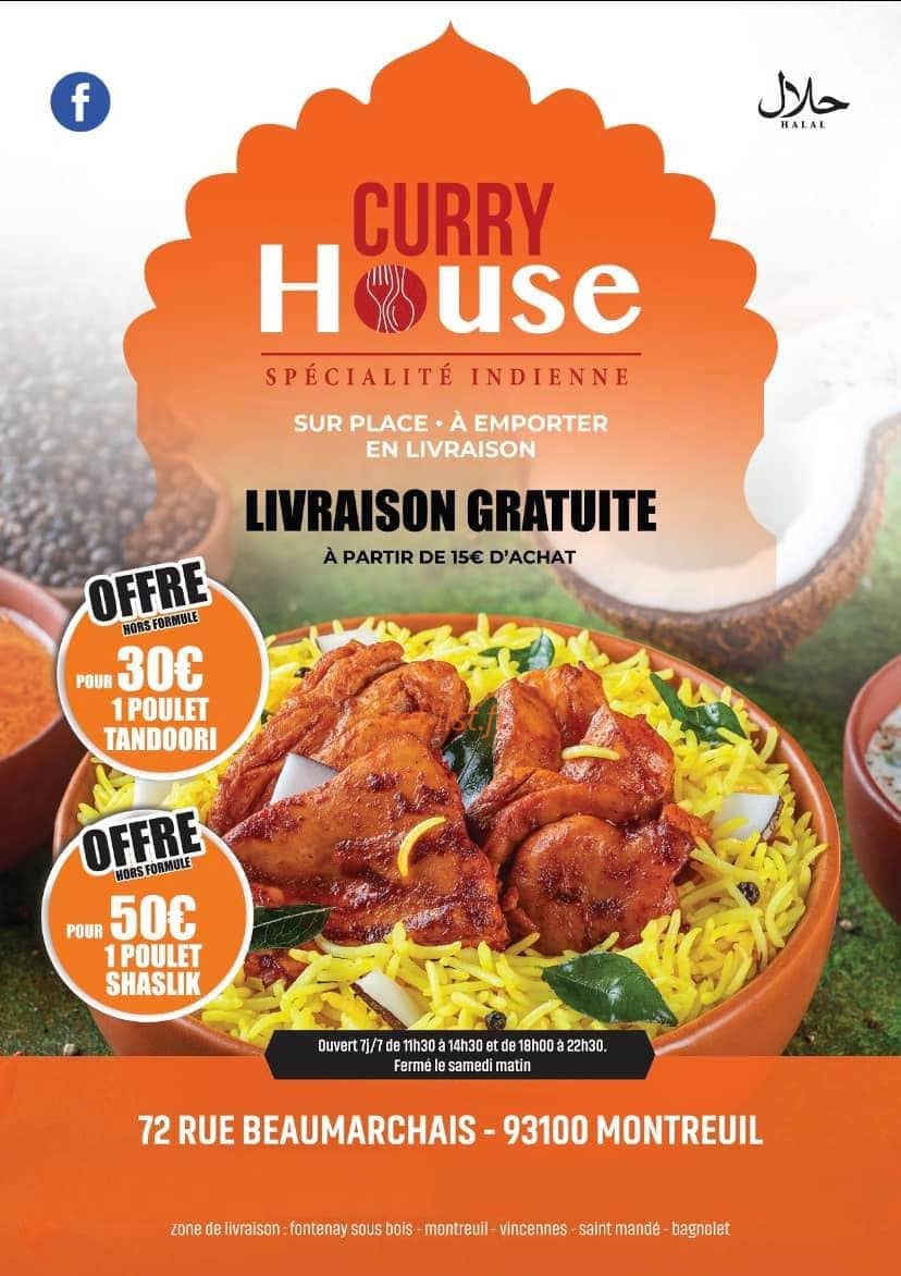 Curry House — carte page 1