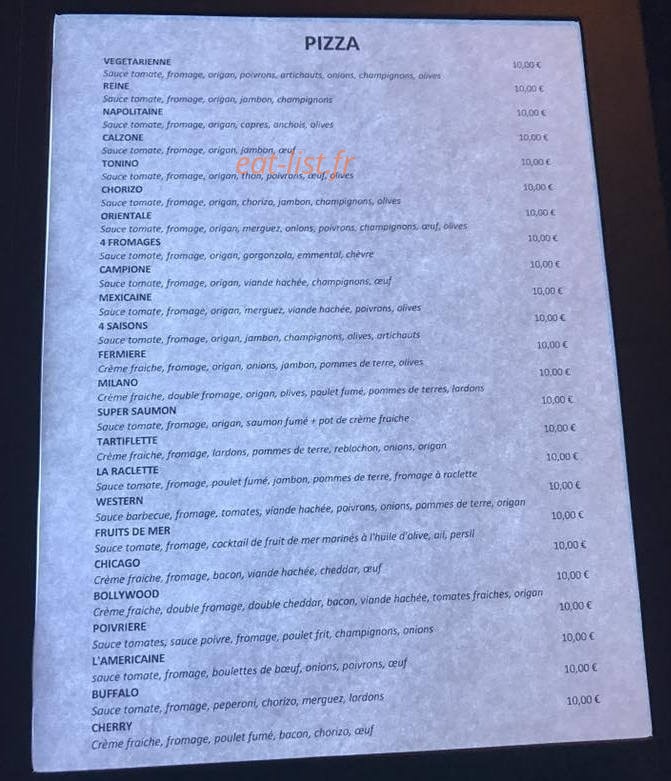 Déjà vu Lounge — carte page 2