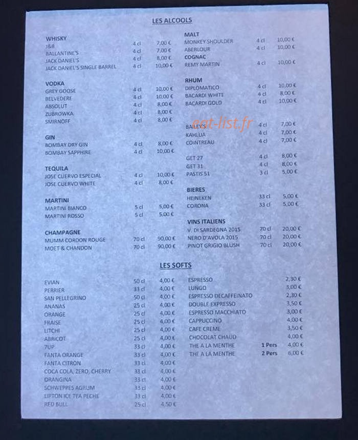 Déjà vu Lounge — carte page 3