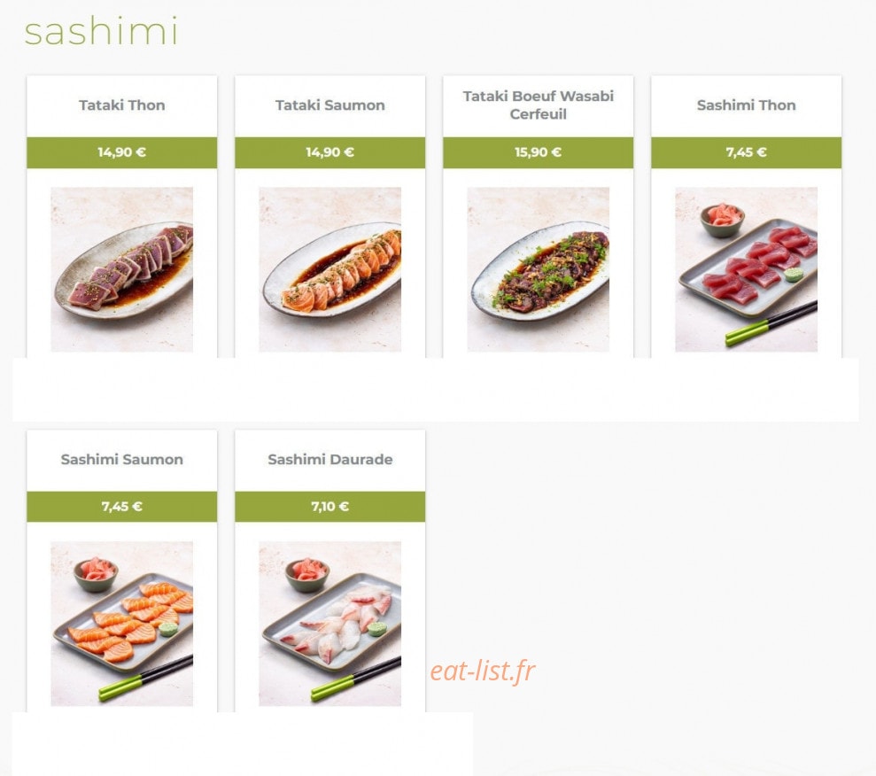 Eat Sushi — carte page 6