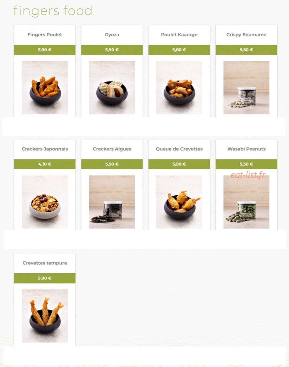 Eat Sushi — carte page 4