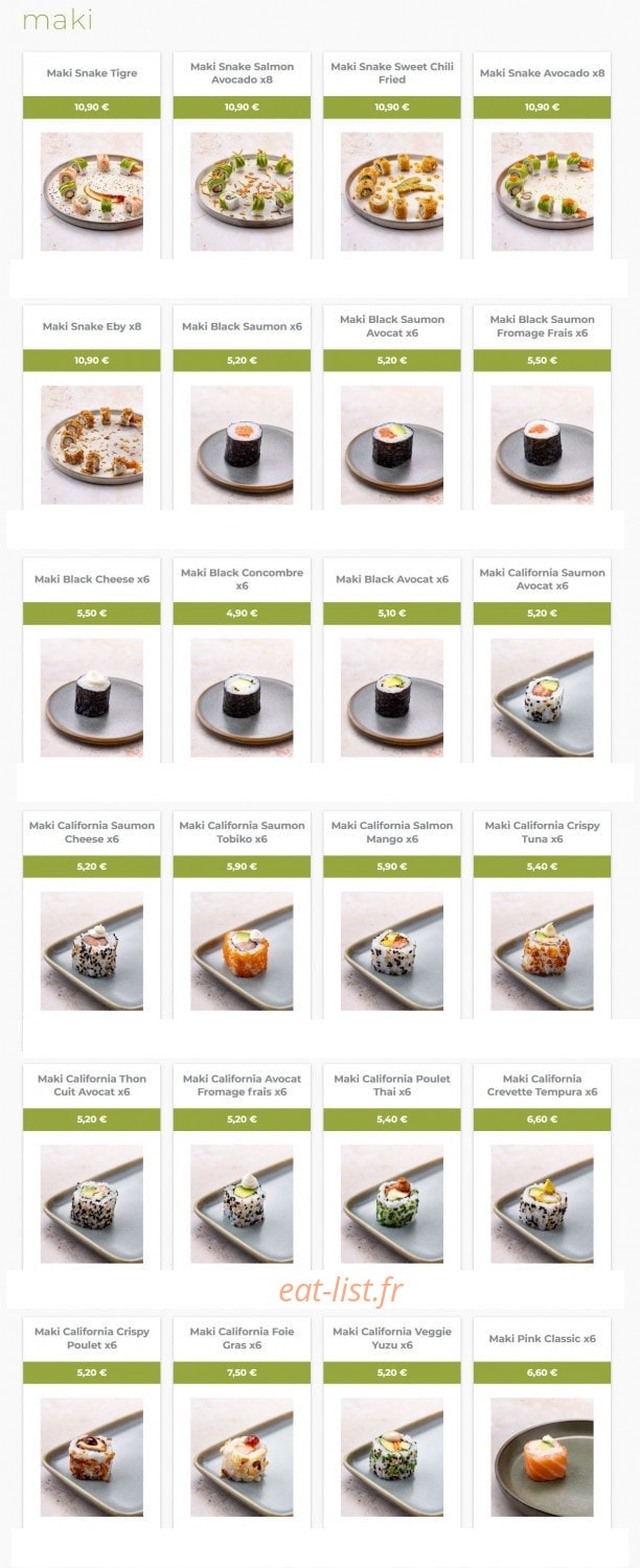 Eat Sushi — carte page 7