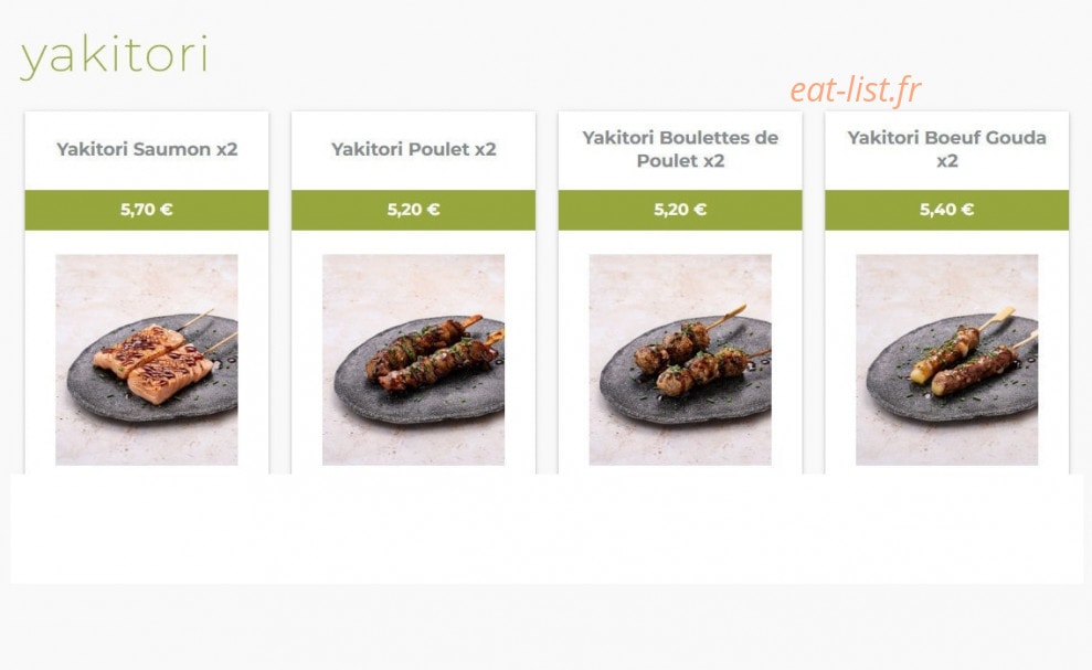 Eat Sushi — carte page 12