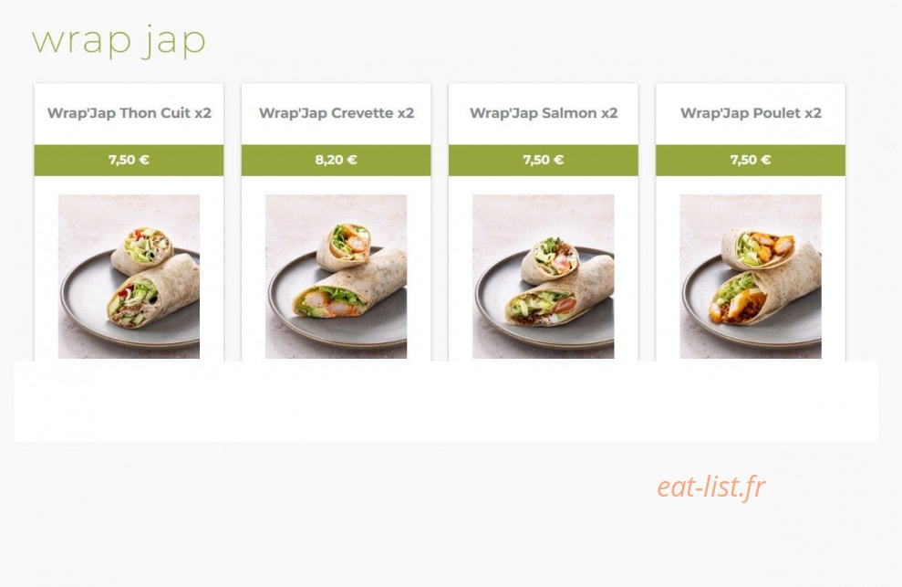 Eat Sushi — carte page 9