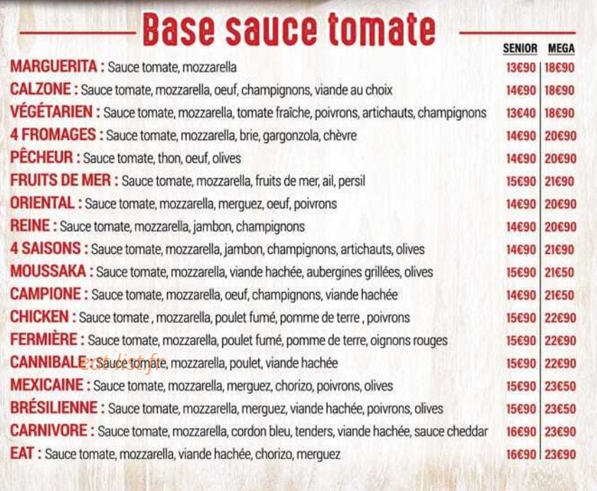 Eatpizza — carte page 2