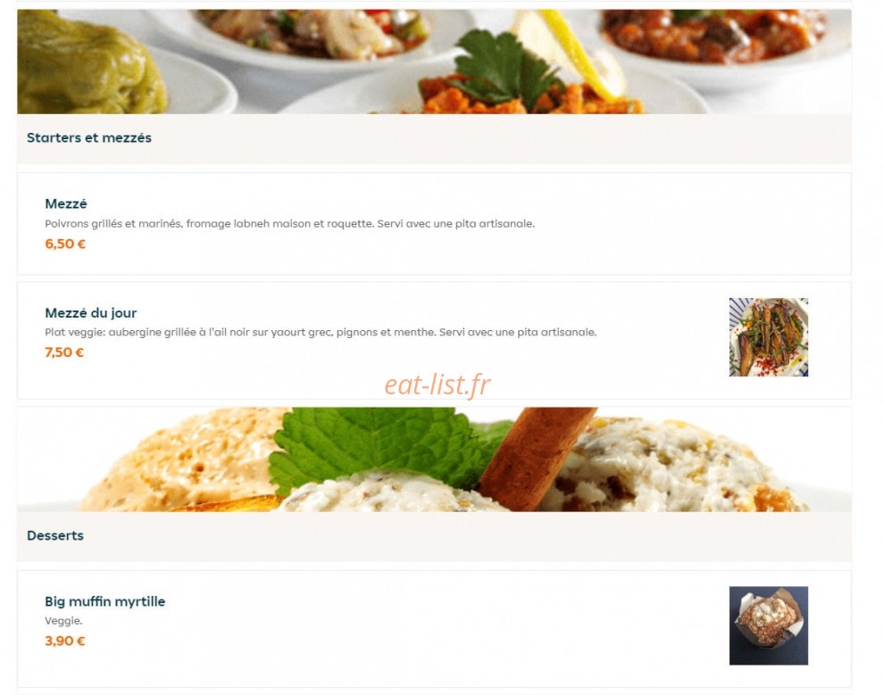 Houmous Jo — carte page 2