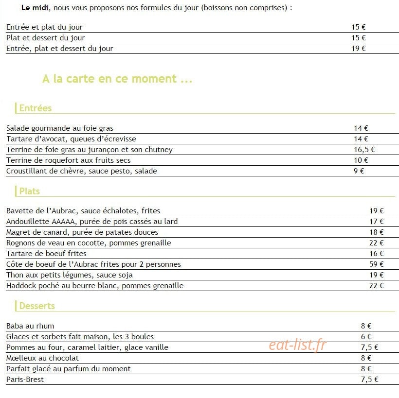 L'Amourette — carte page 1