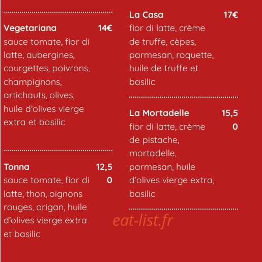 La Casa — carte page 8