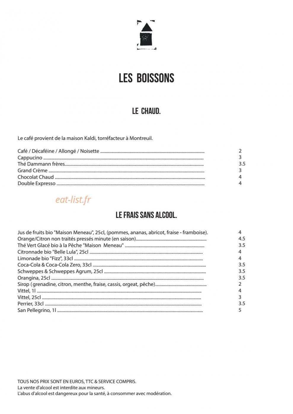 La Maison — carte page 3