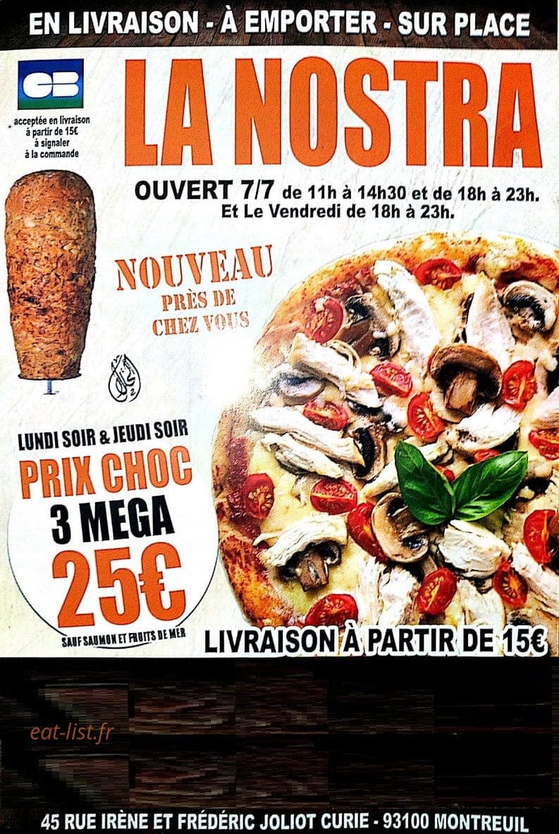 La Nostra — carte page 1