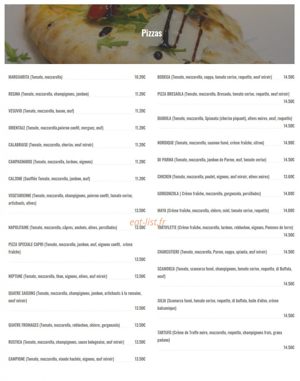 Le Capri — carte page 6