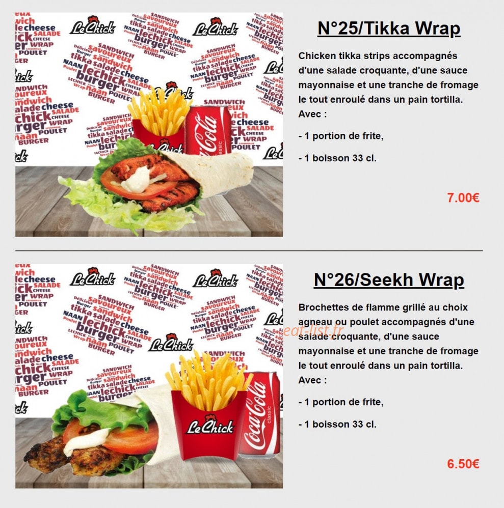 Le Chick — carte page 13