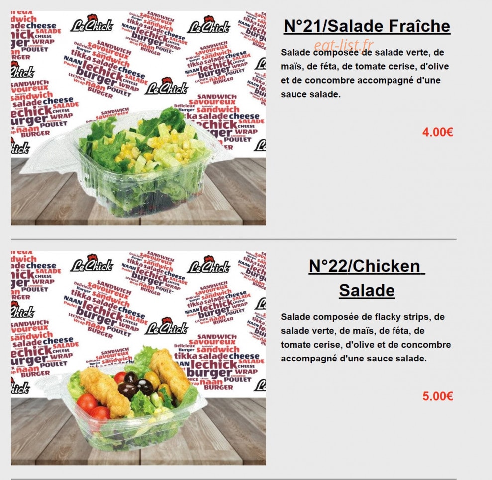 Le Chick — carte page 11