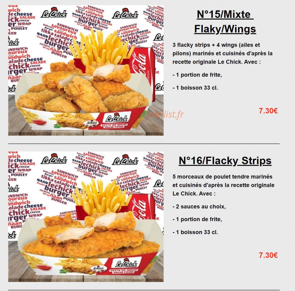 Le Chick — carte page 8