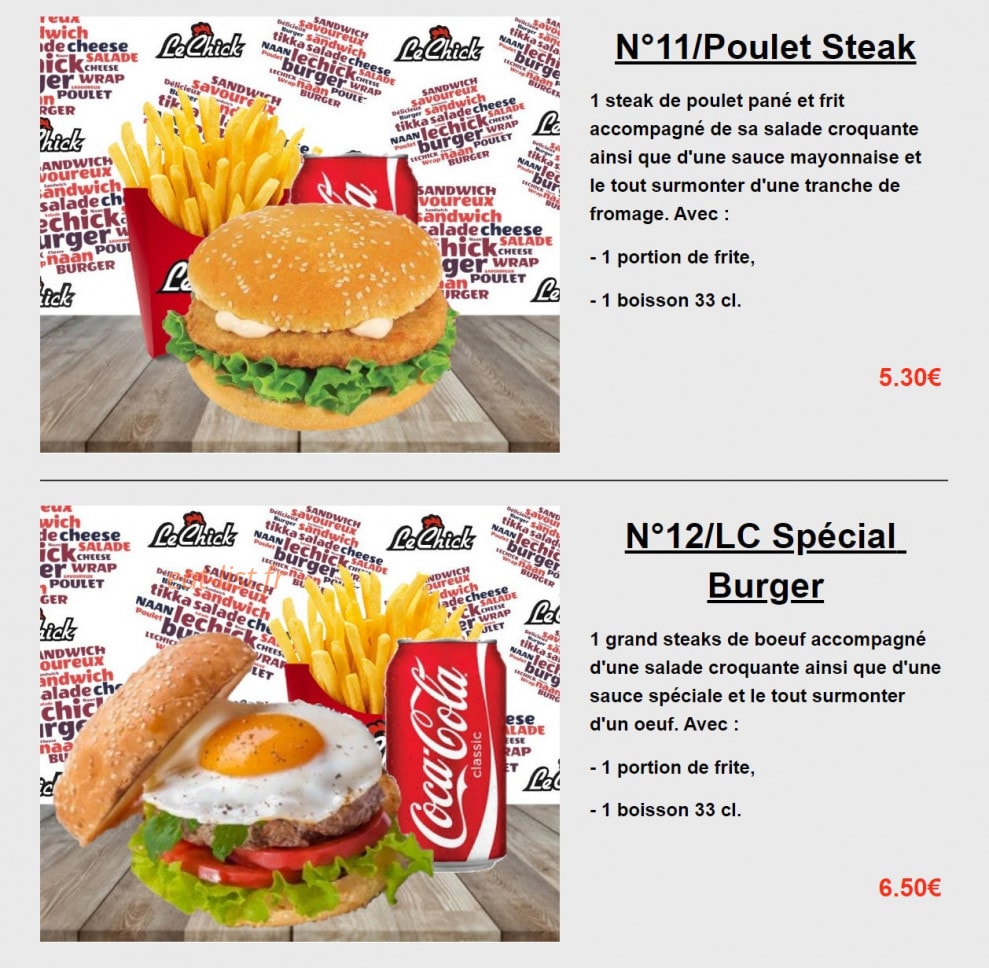 Le Chick — carte page 6