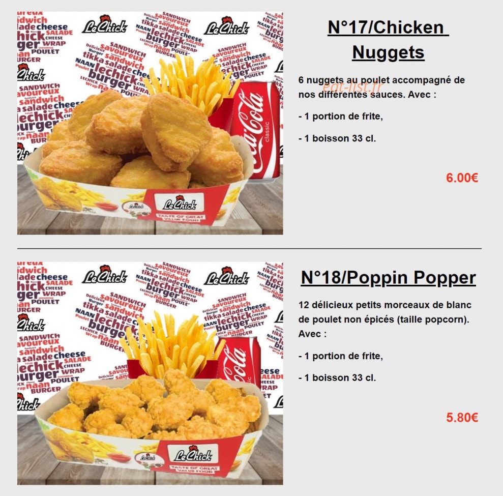 Le Chick — carte page 9