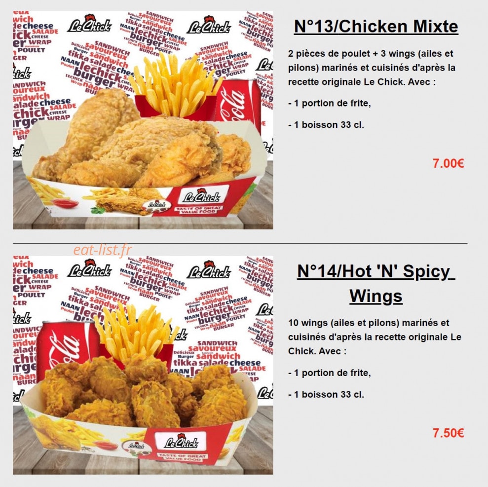 Le Chick — carte page 7