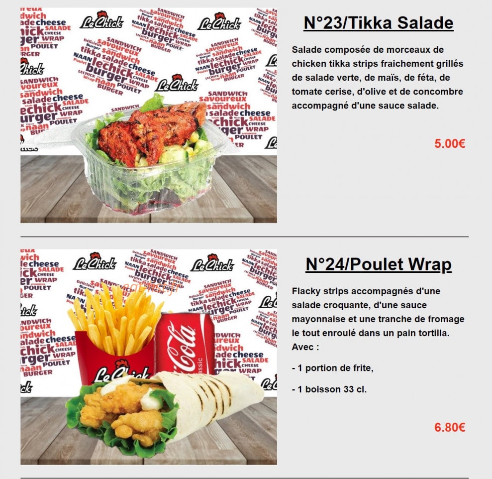 Le Chick — carte page 12