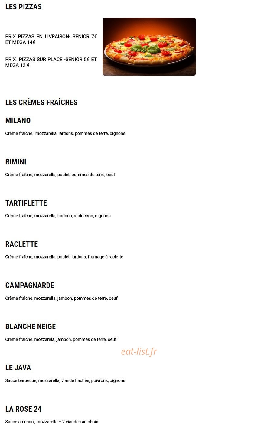 Le Rencard — carte page 1