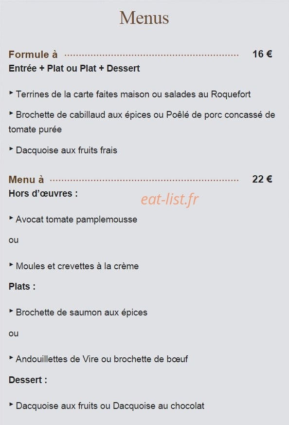Le Rue Parmentier — carte page 2