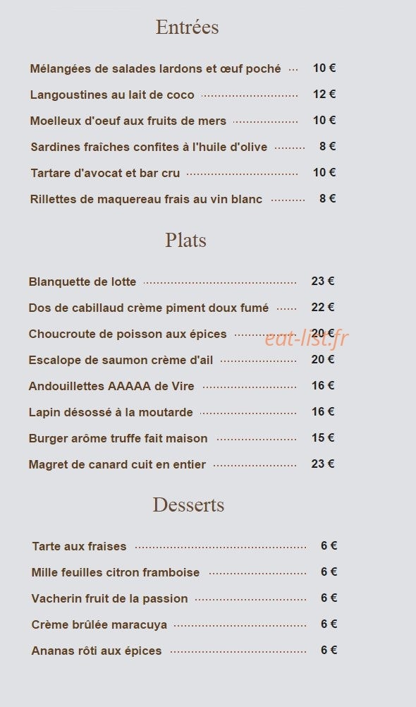 Le Rue Parmentier — carte page 1