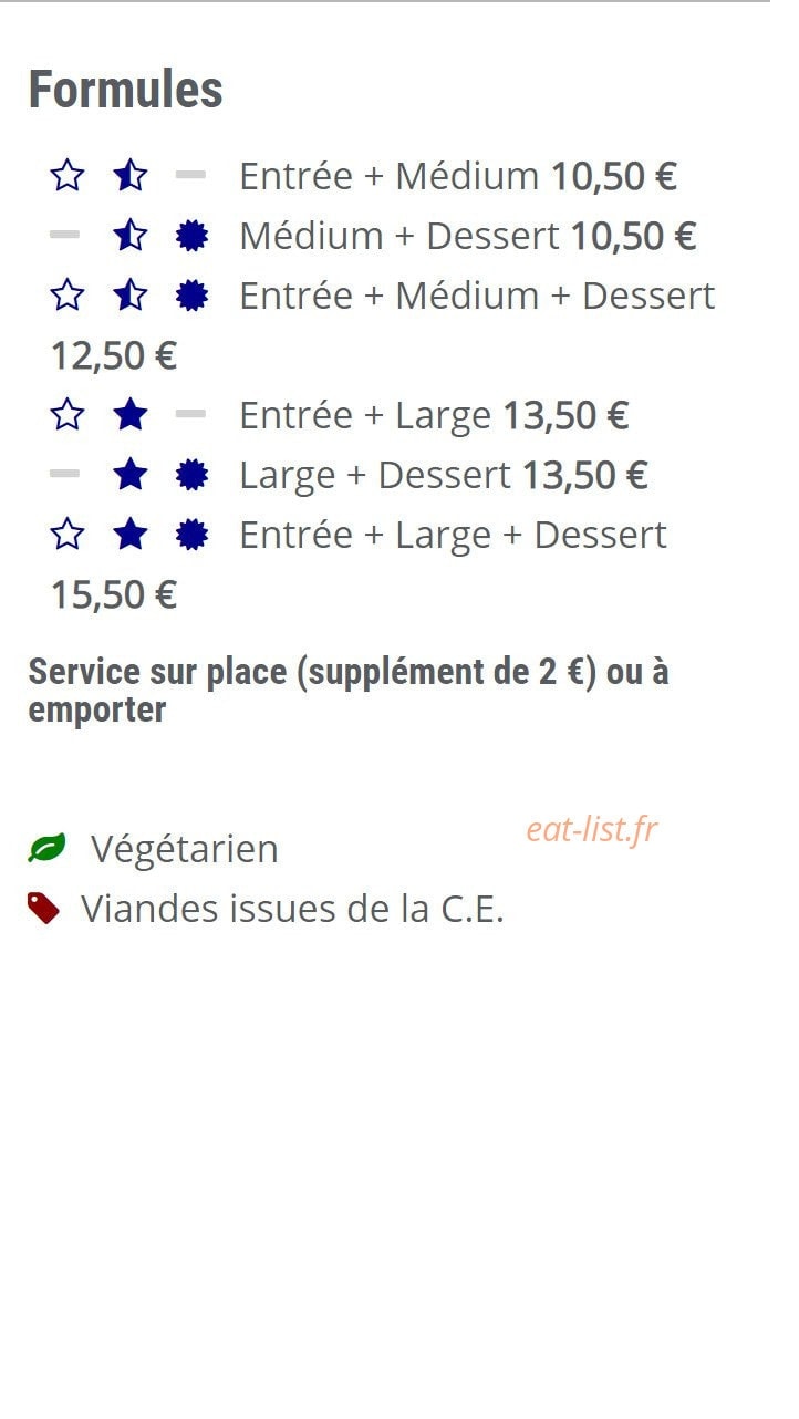 Little Kitchen — carte page 2