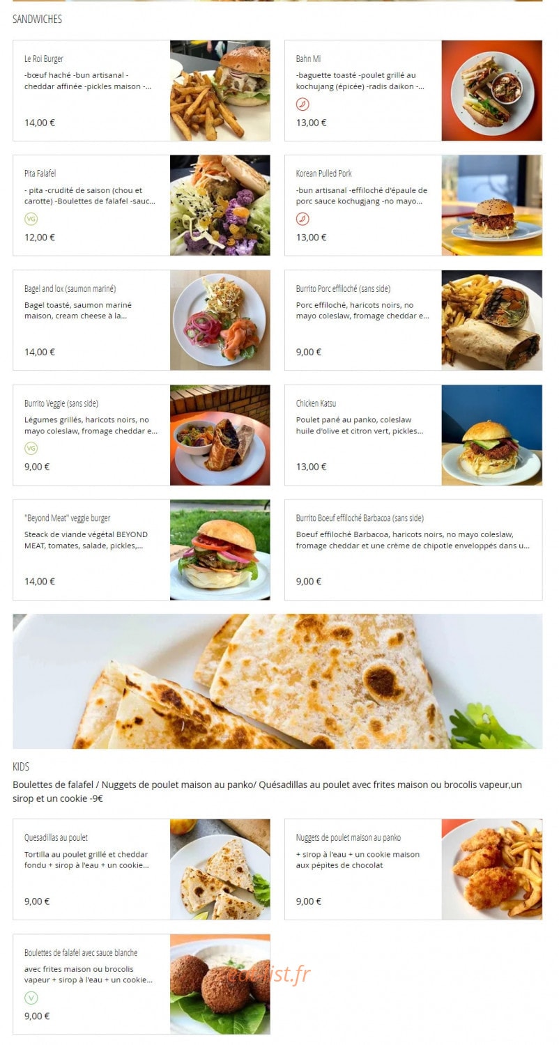Montroy Caféteria — carte page 3