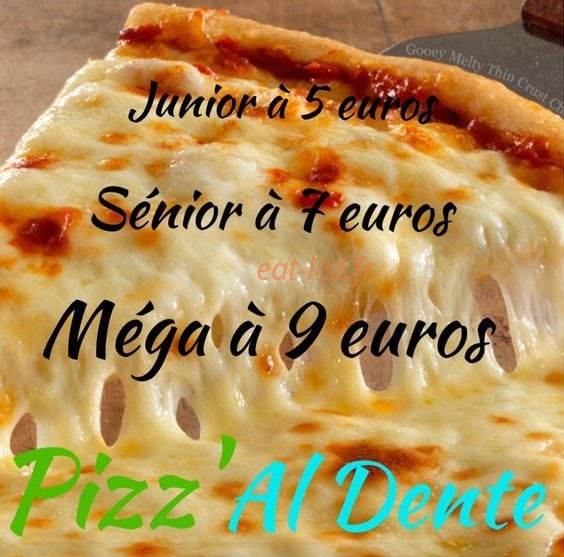 Pizz'al Dente — carte page 1