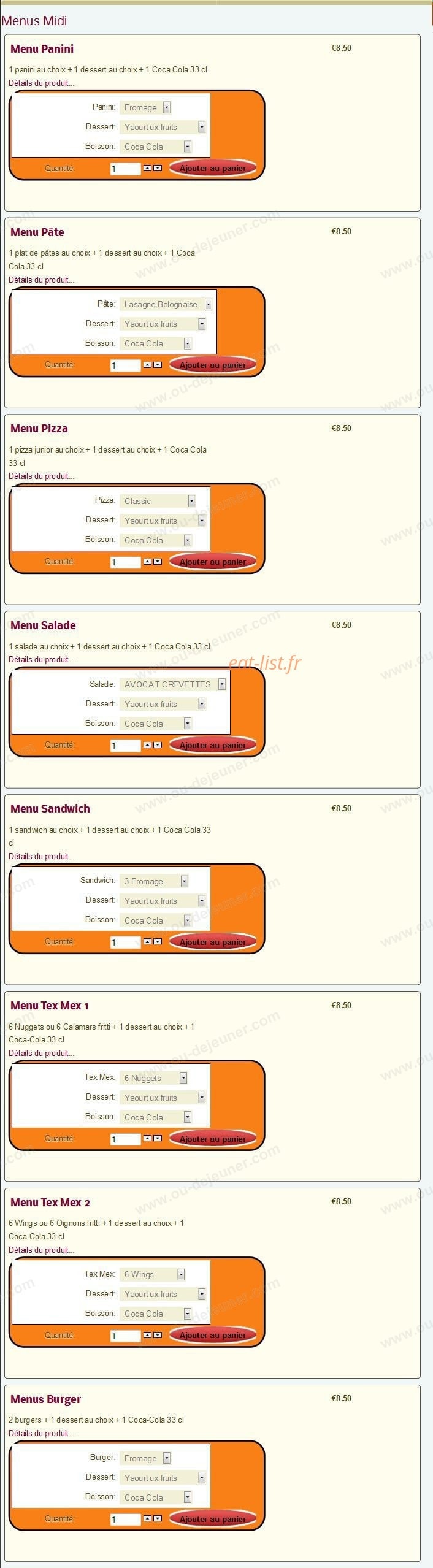 Pronto Pizza — carte page 12