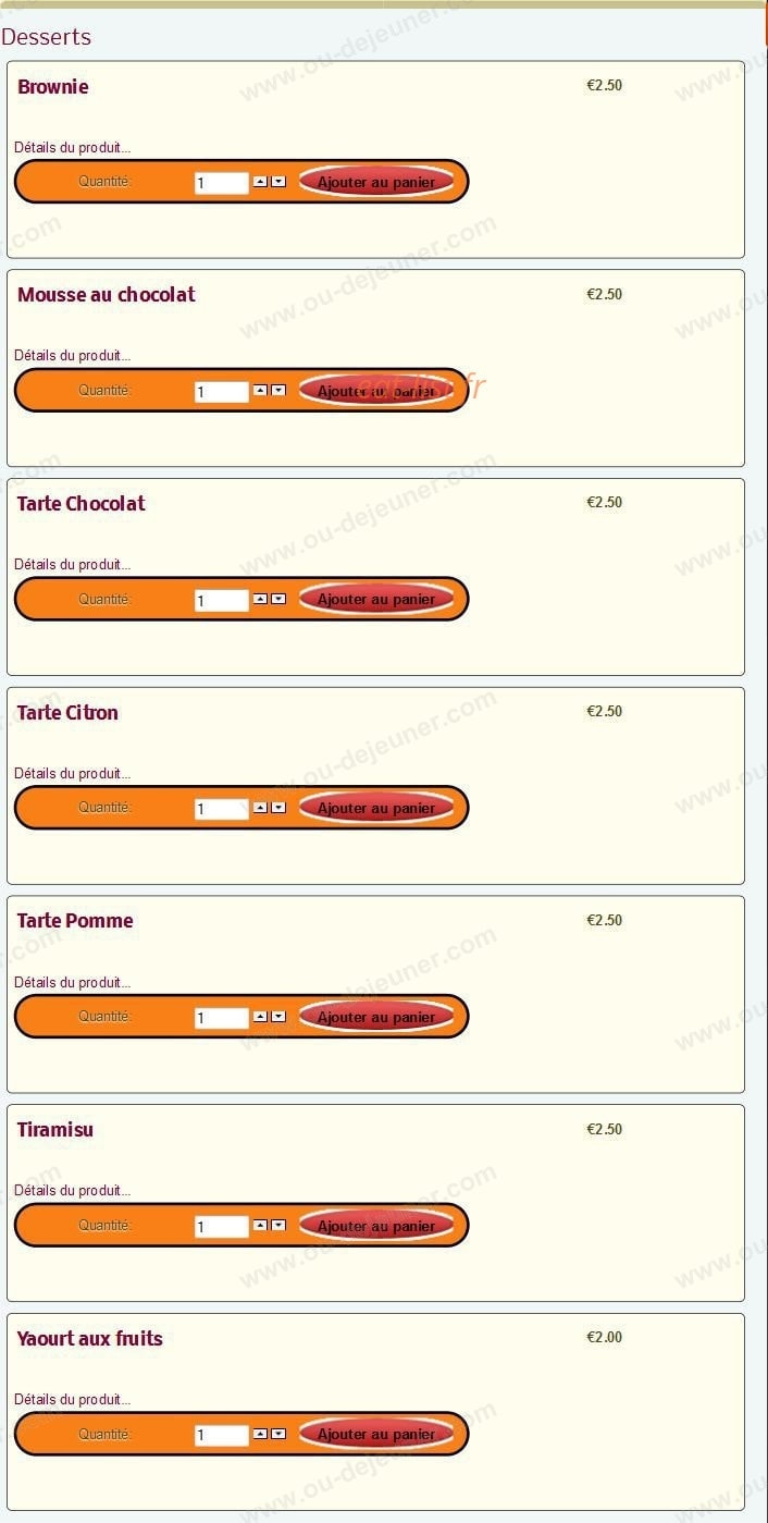 Pronto Pizza — carte page 17