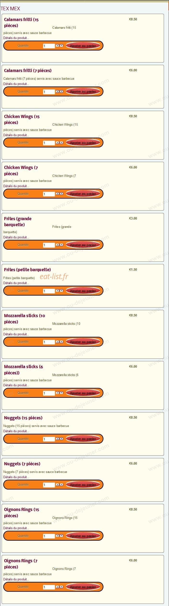 Pronto Pizza — carte page 11