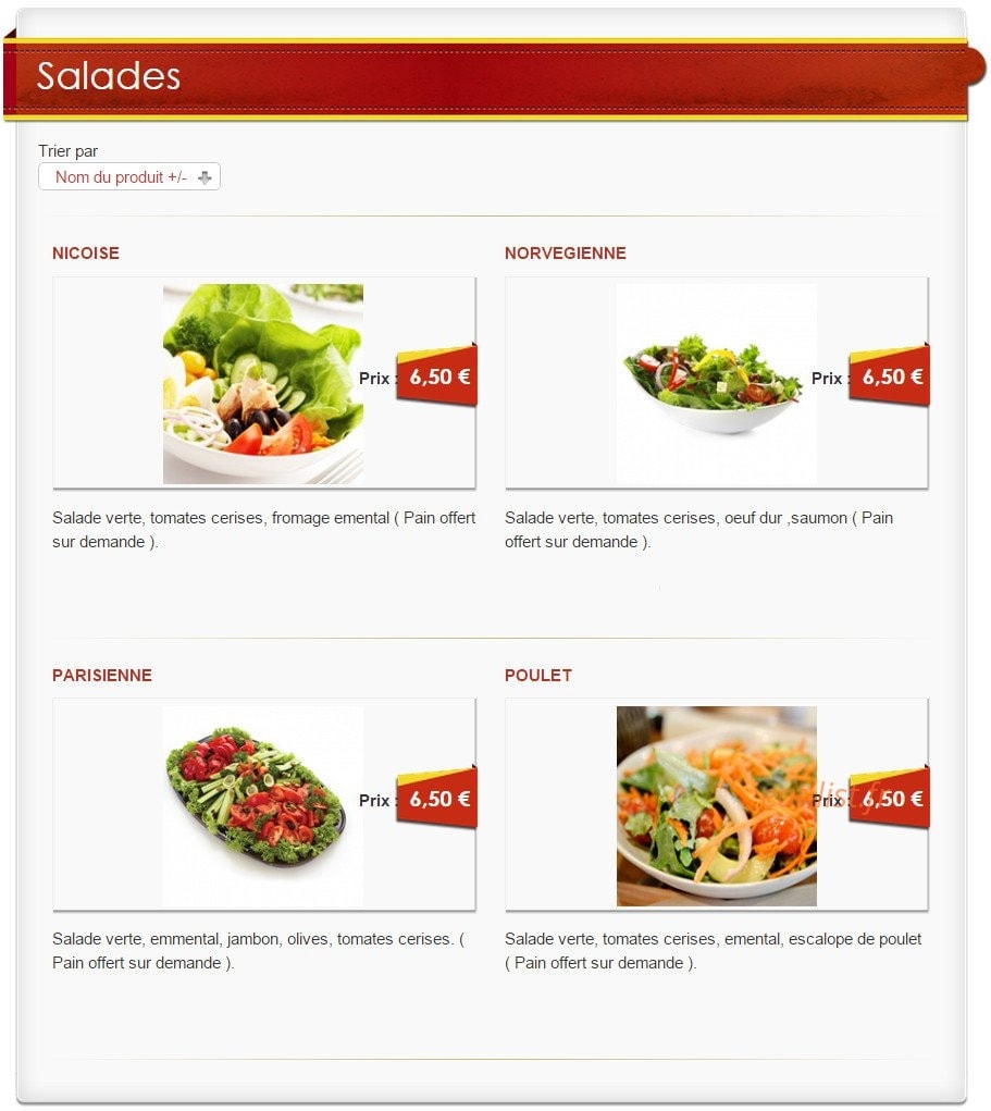 Riya Pizza — carte page 5