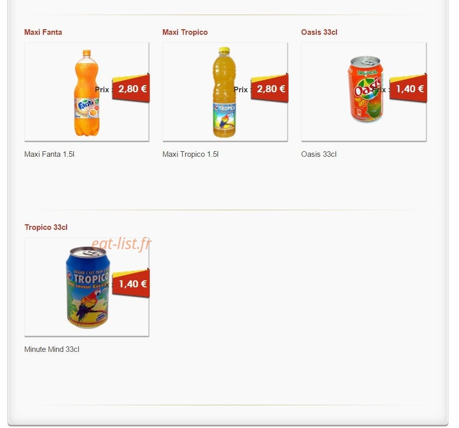 Riya Pizza — carte page 13