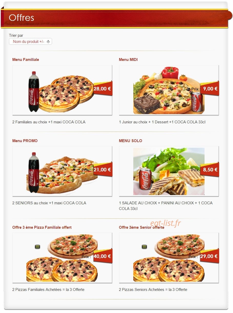 Riya Pizza — carte page 10