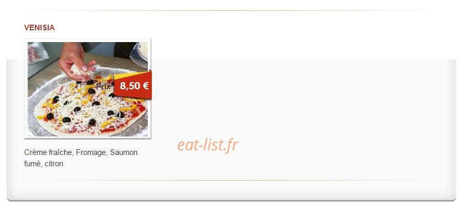 Riya Pizza — carte page 4
