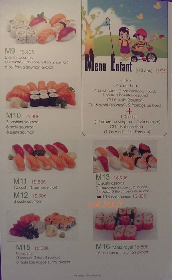 Sushi Kendo — carte page 6