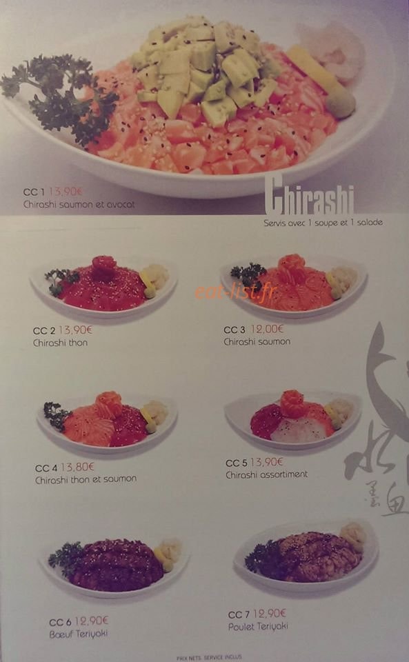 Sushi Kendo — carte page 9