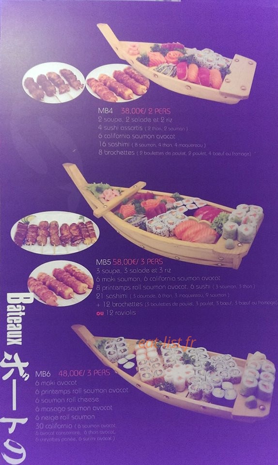 Sushi Kendo — carte page 10