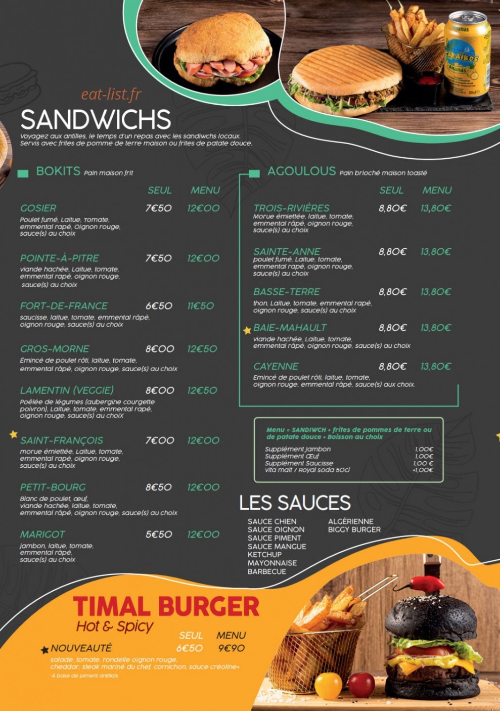 Caraïbes Driver’s — carte page 3
