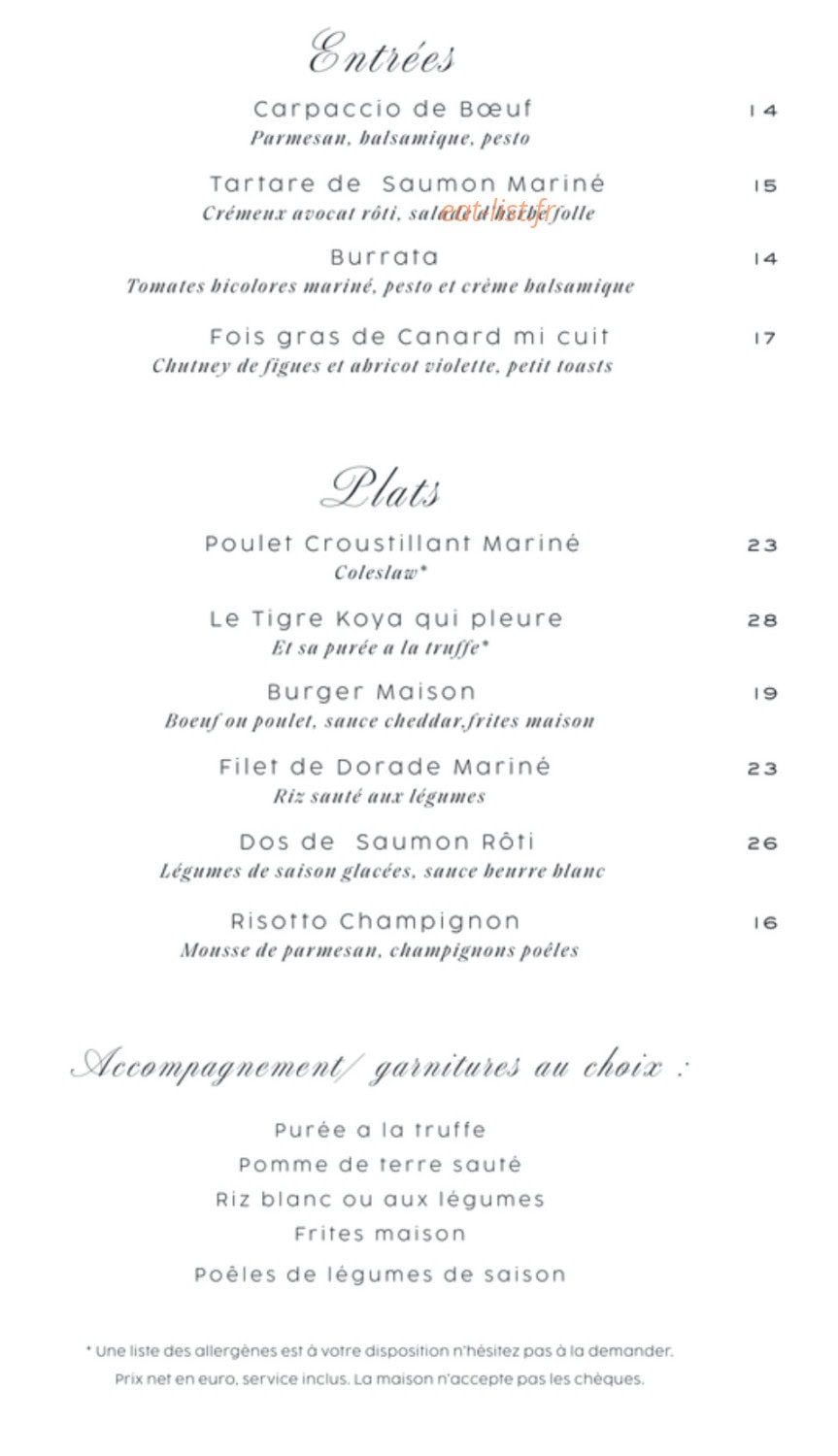 Koya — carte page 1