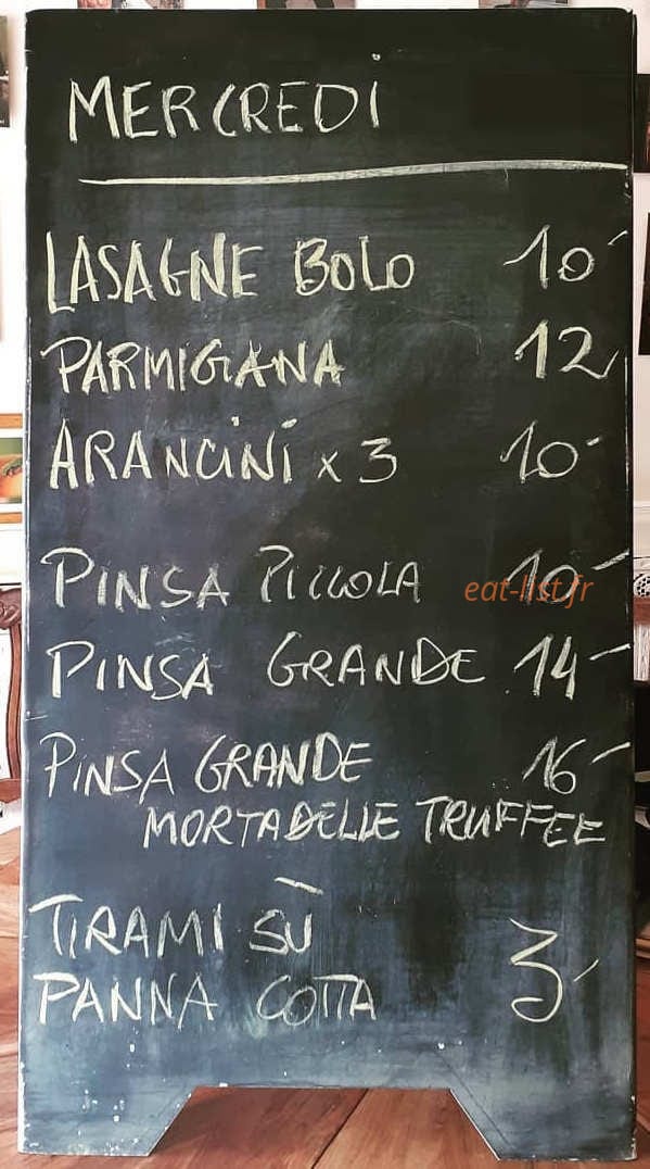 L'osteria — carte page 1