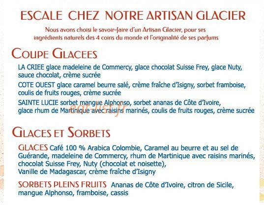 La Criée — carte page 9