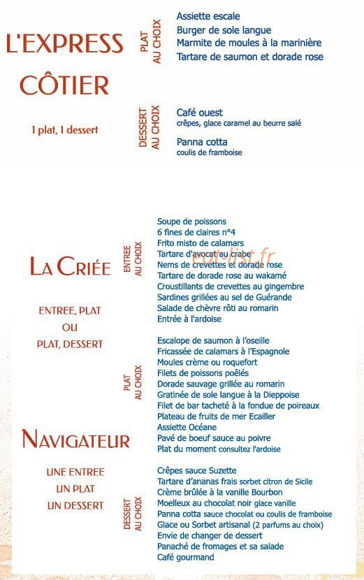 La Criée — carte page 6