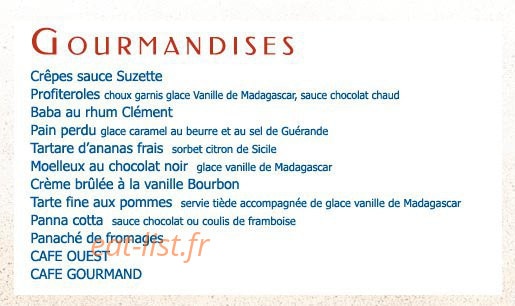 La Criée — carte page 8