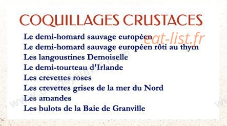 La Criée — carte page 2